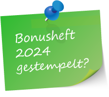 Bonusheft 2024 gestempelt?